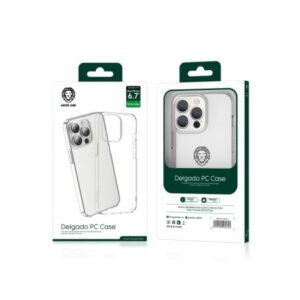 6935100164618 Green Lion Delgado PC Case for 14 Pro Max - Clear