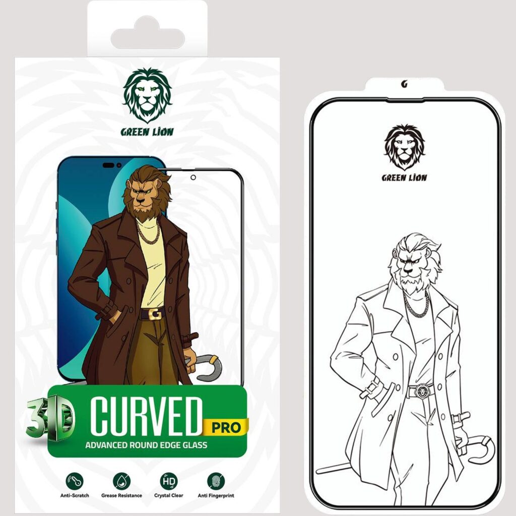 6935100153995 Green LIion 9H Steve Glass Strong Full Screen Protector for iPhone 12 / 12 Pro - Clear