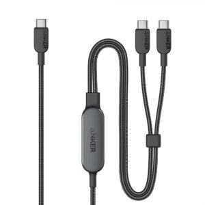 194644035792 ANKER 2 IN 1 CABLE FOR HIGH - POWER DEVICES USB - C TO USB - C (140 W)