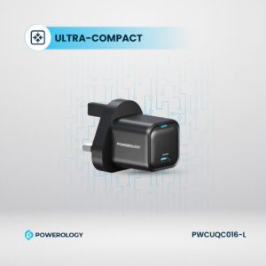 6083749674958 POWEROLOGY ULTRA-COMPACT GAN CHARGER 20W