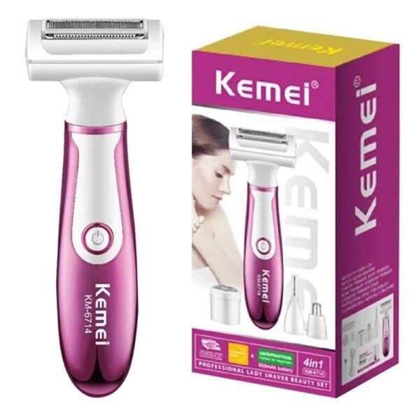 6955549367142 X-KEMEI PROFESSIONAL LADY SHAVER BEAUTY SET KM-6714