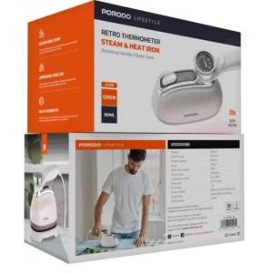 9904781099196 PORODO LIFESTYLE RETRO THERMOMETER STEAM & HEAT IRON 1300W