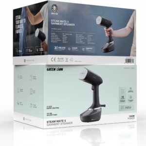 990478123564 GREEN LION STEAM MATE X GARMENT STEAMER - BLACK