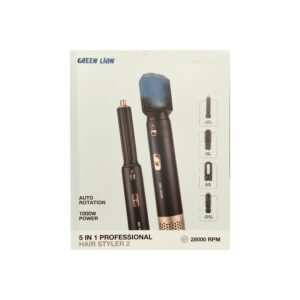9904781964388 GREEN LION 5 IN 1 PROFESSIONAL HAIR STYLER 2 - BLACK