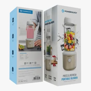 9904781899352 POWEROLOGY PRESS & REFRESH PORTABLE BLENDER - WHITE