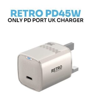 6476971392620 PAWA RETRO PD 45W CHARGER - TITANIUM