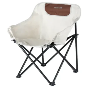 9904907084112 GREEN LION RANGER FOLDABLE CAMPING CHAIR 100KG LOAD CAPACITY - WHITE