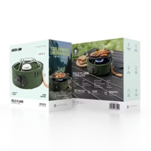 9904907085102 GREEN LION SLOLO FLAME CAMPING STOVE - GREEN