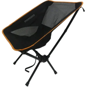 6284302717550 PORODO LIFESTYLE MESH FABRIC COMFORT CAMPING CHAIR - BLACK