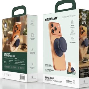 9904907169420 Green lion MAG POP Magnetic phone grip-blue