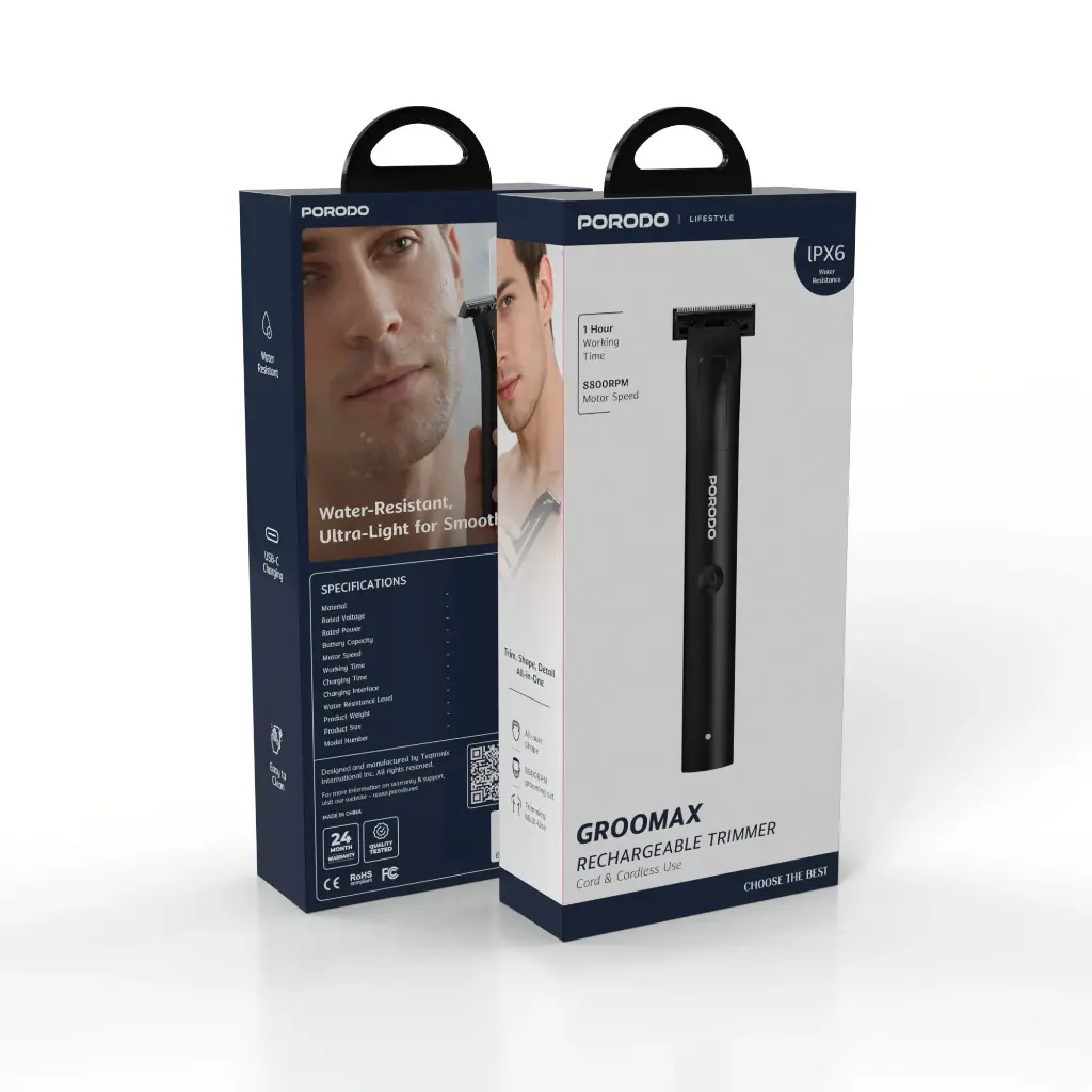 6284302767982 Porodo groomax-Black
