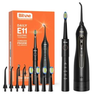 BITVAE ORAL CARE COMBO DAILY E11 ELECTRIC TOOTHBRUSH CORDLESS F5020E ORAL IRRIGATOR