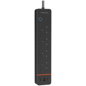 9904907024026 PORODO CHARGELINK SMART POWER STRIP - BLACK