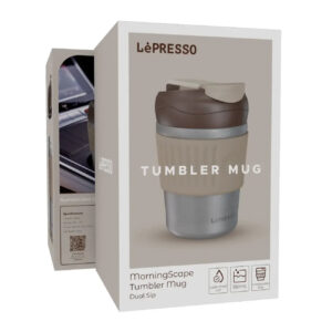 9904907028086 LEPRESSO MORNIGSCAPE TUMBLER MUG 350ML - GRAY