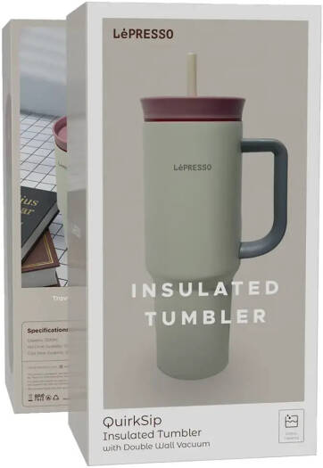 6284302770616 LEPRESSO QUIRKSIP INSULATED TUMBLER 1200ML - BEIGE