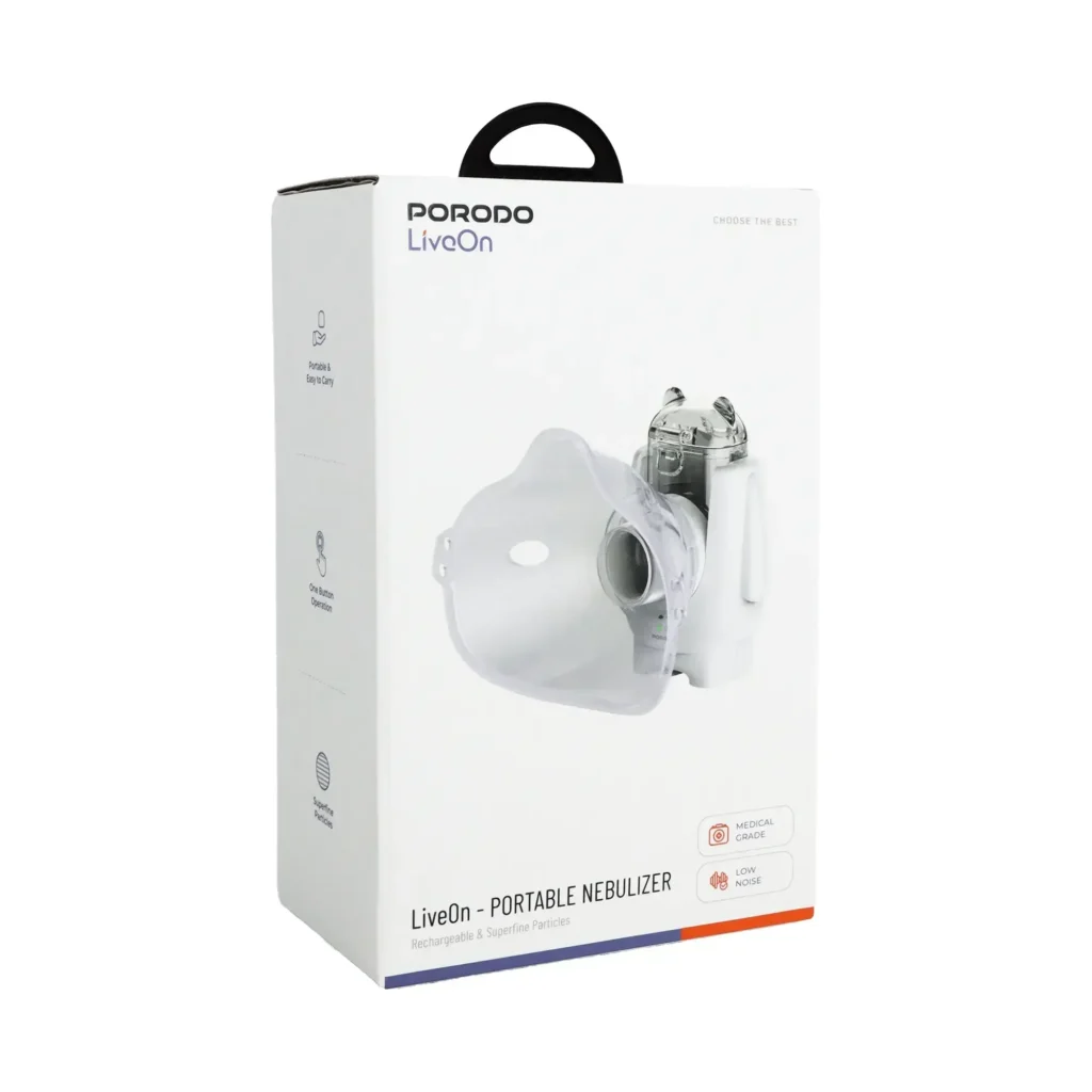 6284302773136 PORODO LIVEON - PORTABLE NEBILIZER - WHITE