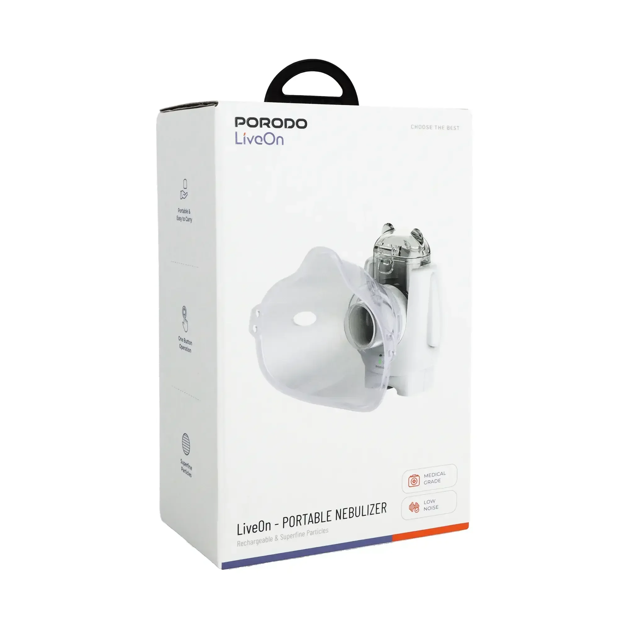 6284302773136 PORODO LIVEON - PORTABLE NEBILIZER - WHITE