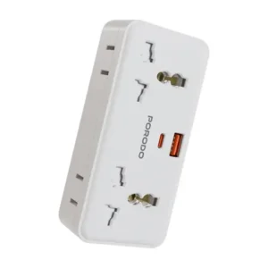 6284302761638 PORODO PLEX 1500W UNIVERSAL ADAPTER - WHITE