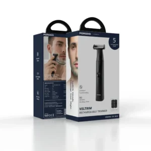 6284302764776 PORODO VELTRIM RECHARGEABLE TRIMMER - BLACK