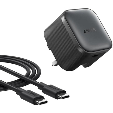 194644277499 ANKER NANO CHARGER 45W WITH USB-C CABLE - BLACK