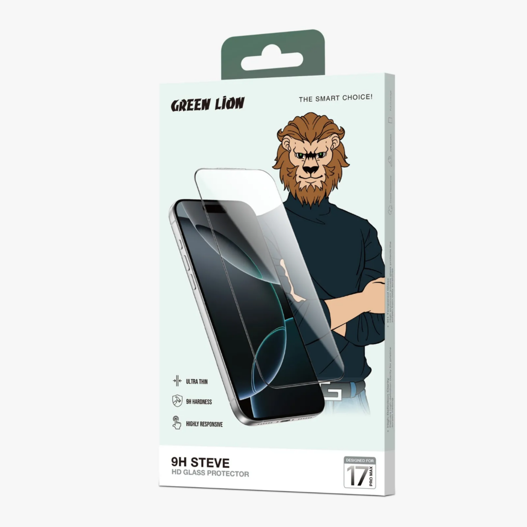 9904907028604 GREEN LION 9H STEVE 17 PRO - CLEAR