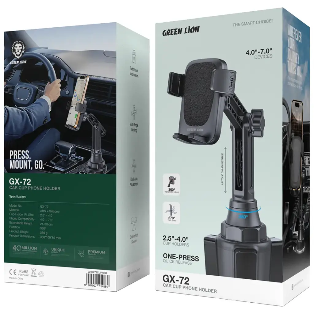 9904907154884 GREEN LION GX-72 CAR CUP HOLDER