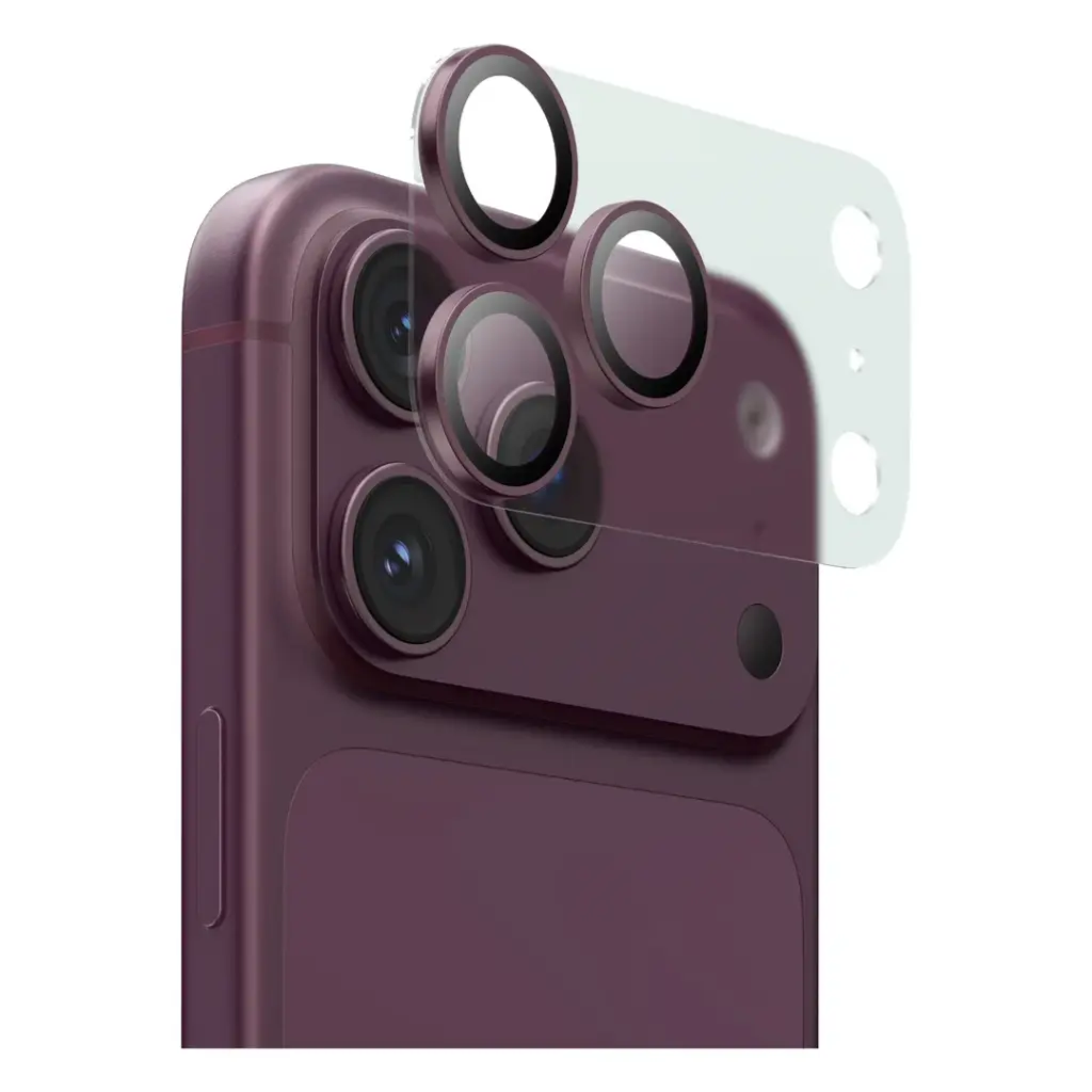 9904907244738 GREEN LION KANZEN LENS CAMERA PROTECTOR 18 PRO - BURGUNDY