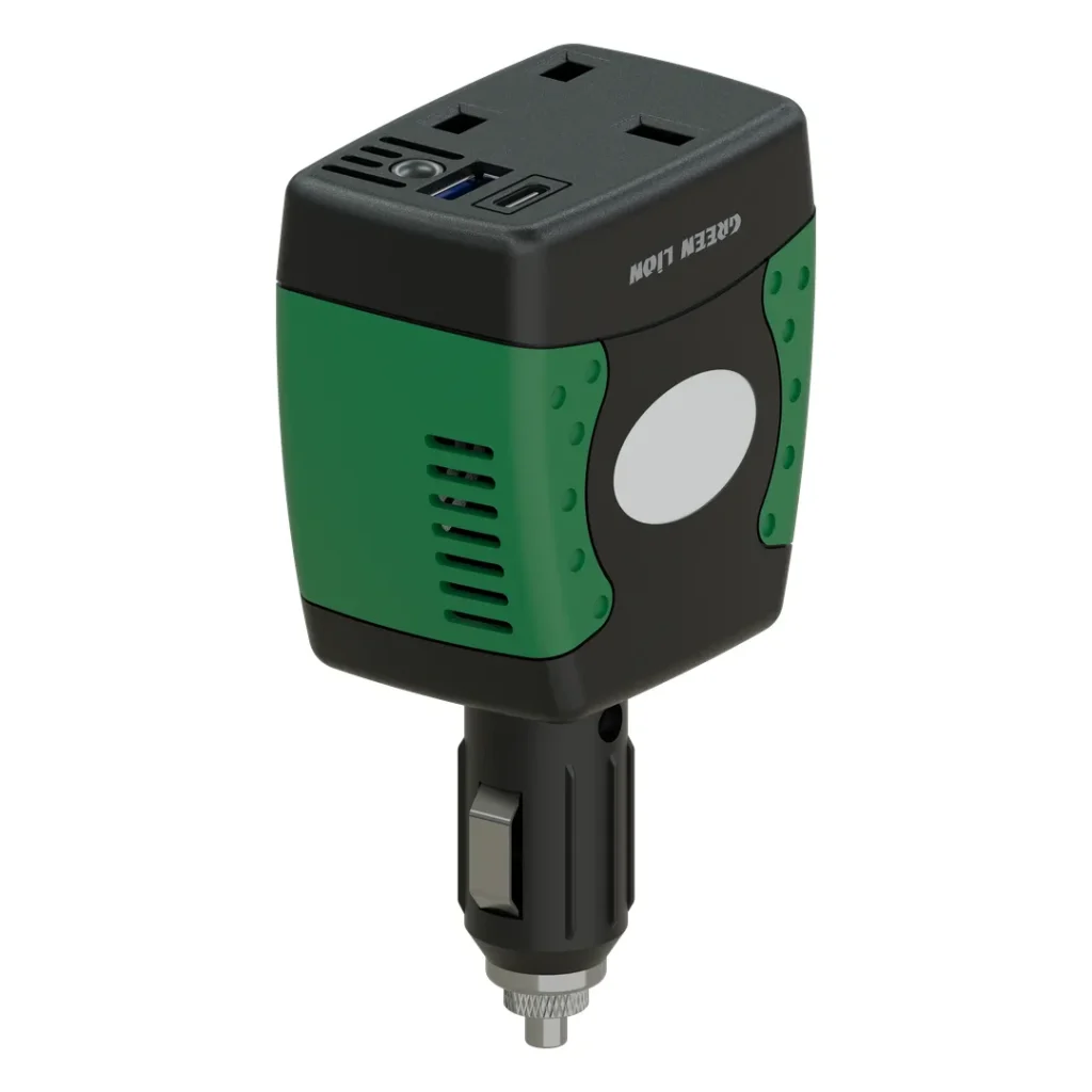 9904907238034 GREEN LION CAR POWER HUB 150W AC OUTPUT